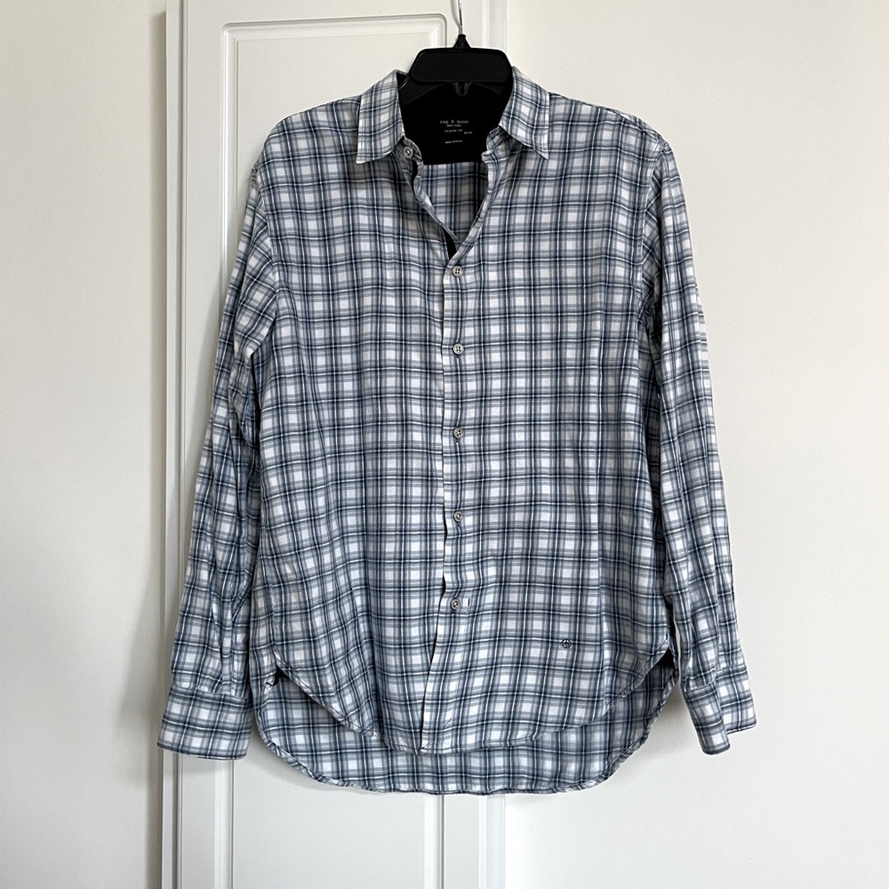 Rag Bone Button Down Checkered Shirt - image 1